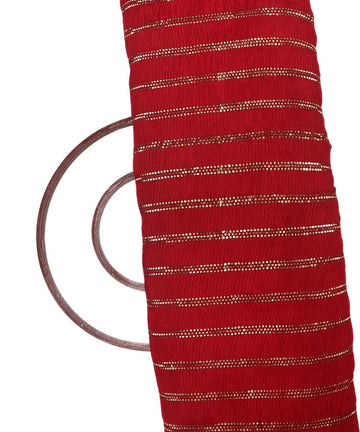 Buy Pleated Chinon Silk Fabric At Fabric Dekho